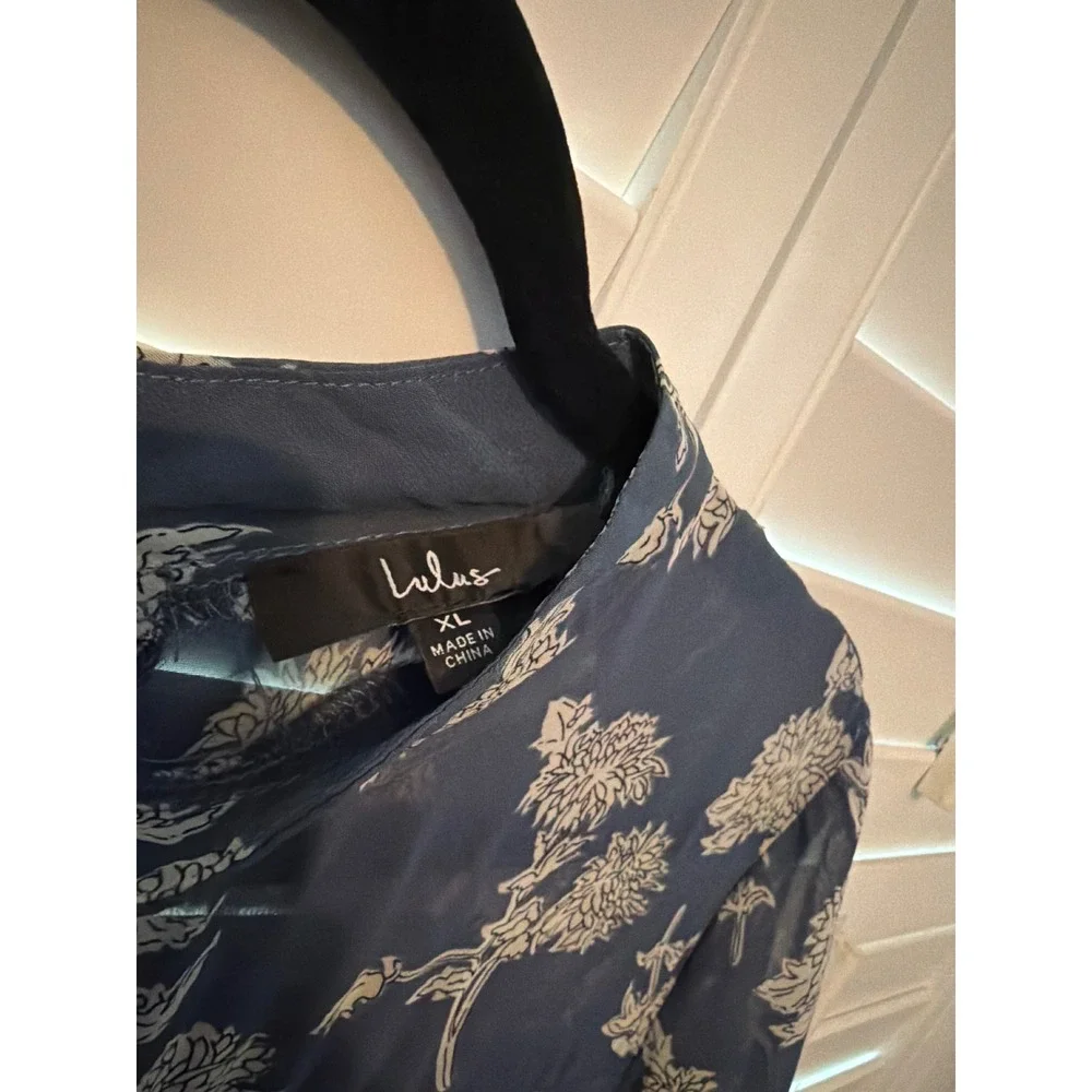 Lulus dress steel blue size XL